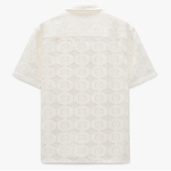 ZARA ZARA PATCHWORK CROCHET SHIRT ECRU SIZE S | 1300/042 - Picture 2 of 3